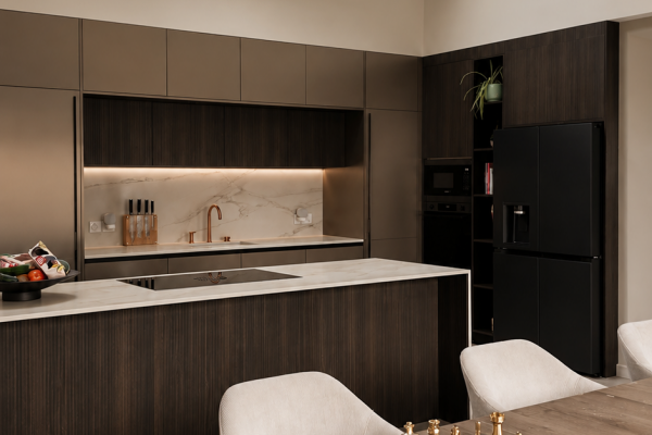 Cuisine bronze et Noyer