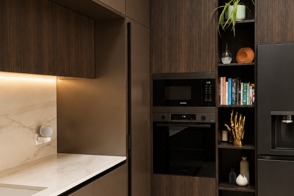 Cuisine bronze et Noyer