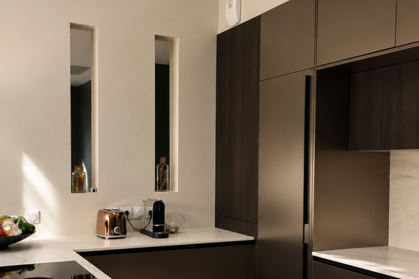 Cuisine bronze et Noyer